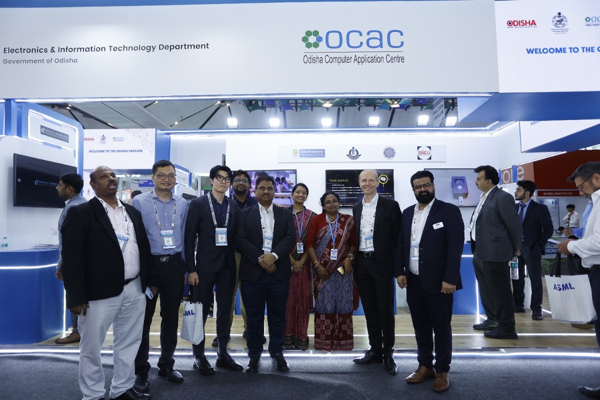 OCAC showcasing semiconductor initiatives at technology exhibition.
